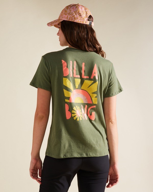 Billabong A/Div Tee Krátké Sleeve UPF 50 T-Shirt Canteen | QBKFMS-947