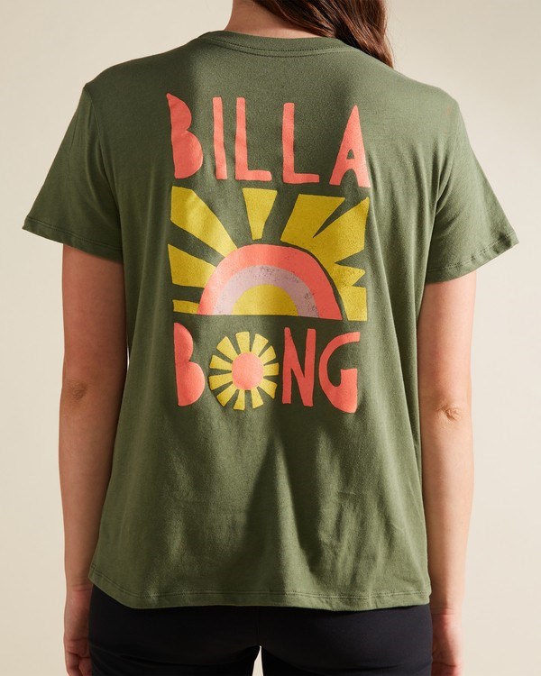 Billabong A/Div Tee Krátké Sleeve UPF 50 T-Shirt Canteen | QBKFMS-947