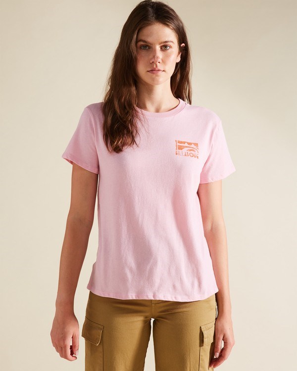 Billabong A/Div Tee Krátké Sleeve UPF 50 T-Shirt Růžové | XMUKPS-467