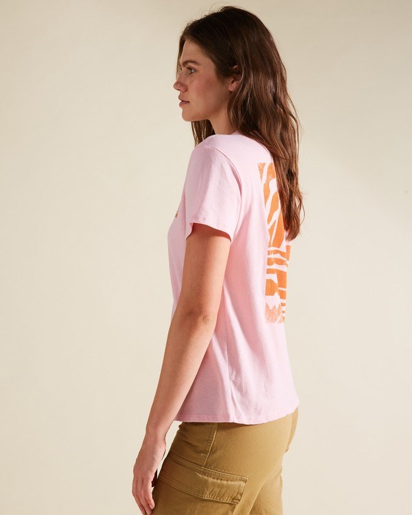 Billabong A/Div Tee Krátké Sleeve UPF 50 T-Shirt Růžové | XMUKPS-467