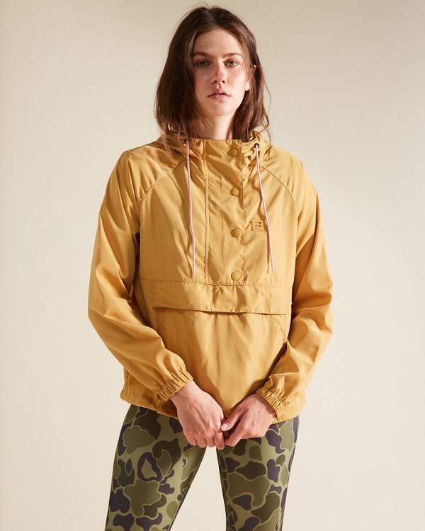Billabong A/Div Trailové Along Anorak Pullover Jacket Wild Honey | AFWEKD-679