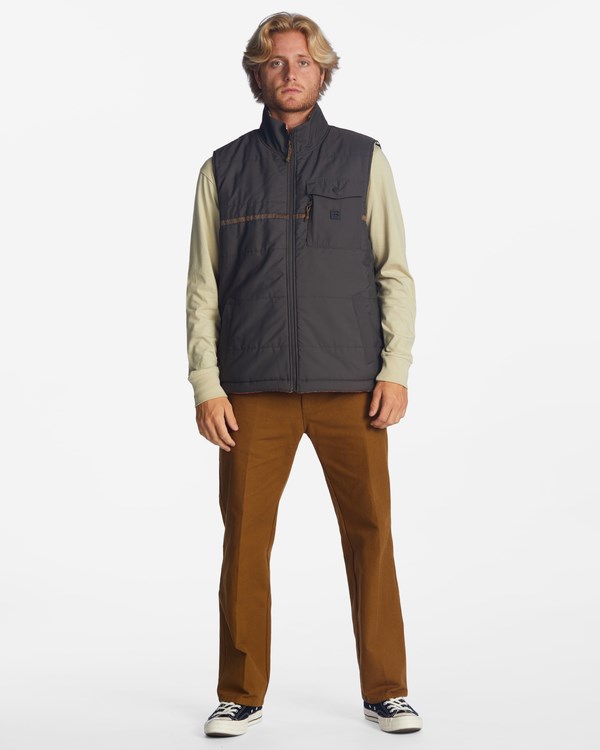 Billabong A/Div Trailové Reversible Full-Zip Vest Raven | HUREQD-849