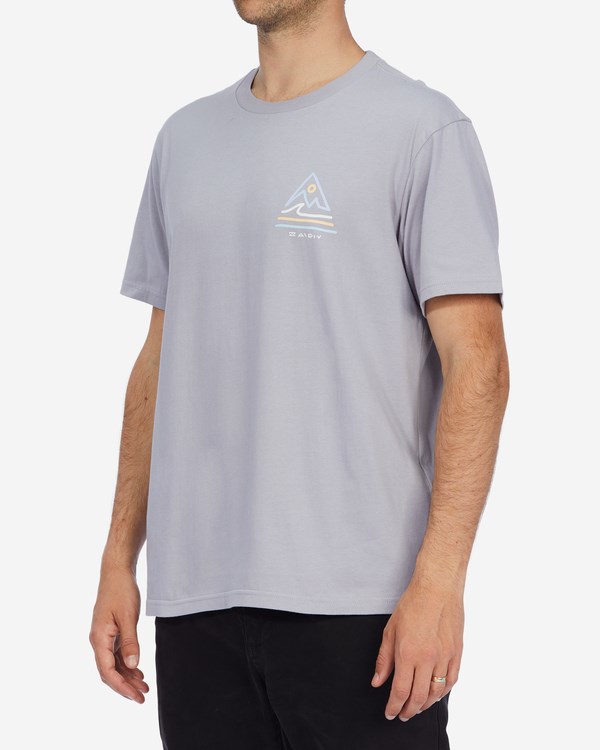 Billabong A/Div Trails Organic Krátké Sleeve T-Shirt Fialové | FKMEAB-523