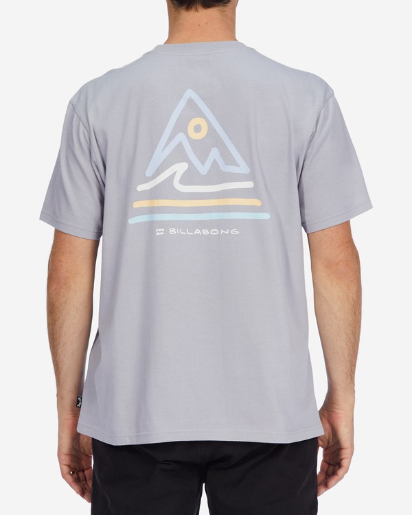 Billabong A/Div Trails Organic Krátké Sleeve T-Shirt Fialové | FKMEAB-523