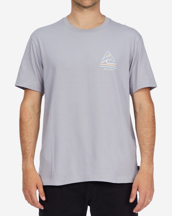 Billabong A/Div Trails Organic Krátké Sleeve T-Shirt Fialové | FKMEAB-523
