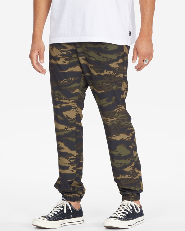 Billabong A/Div Transport Elastic Pasem Pants Maskáčové | RVSLGP-425