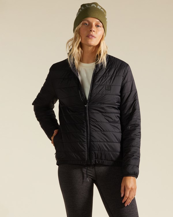 Billabong A/Div Transport Lite Zip-Up Jacket Černé | LBSFEN-946