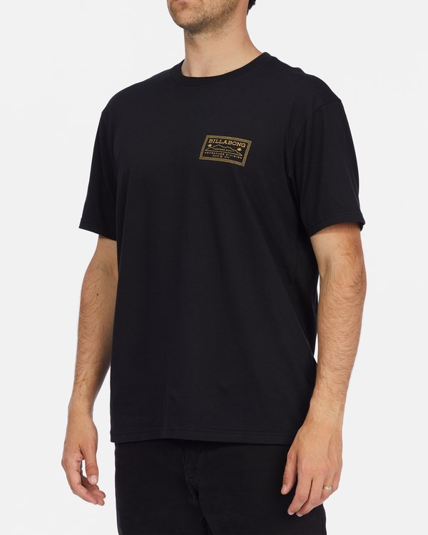 Billabong A/Div Valley Organic Krátké Sleeve T-Shirt Černé | VYRIWO-968