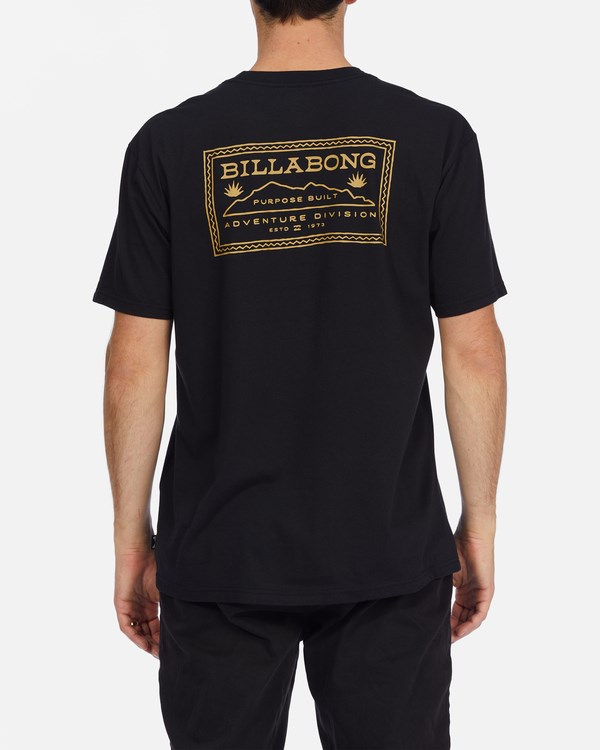 Billabong A/Div Valley Organic Krátké Sleeve T-Shirt Černé | VYRIWO-968