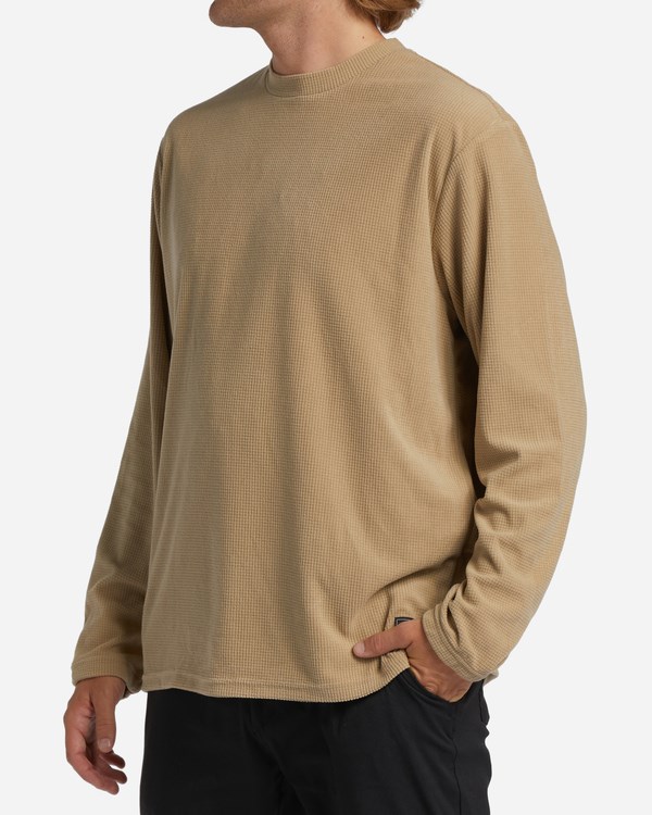 Billabong A/Div Waffle Long Sleeve Thermal Sand Dune | EVQUWZ-018