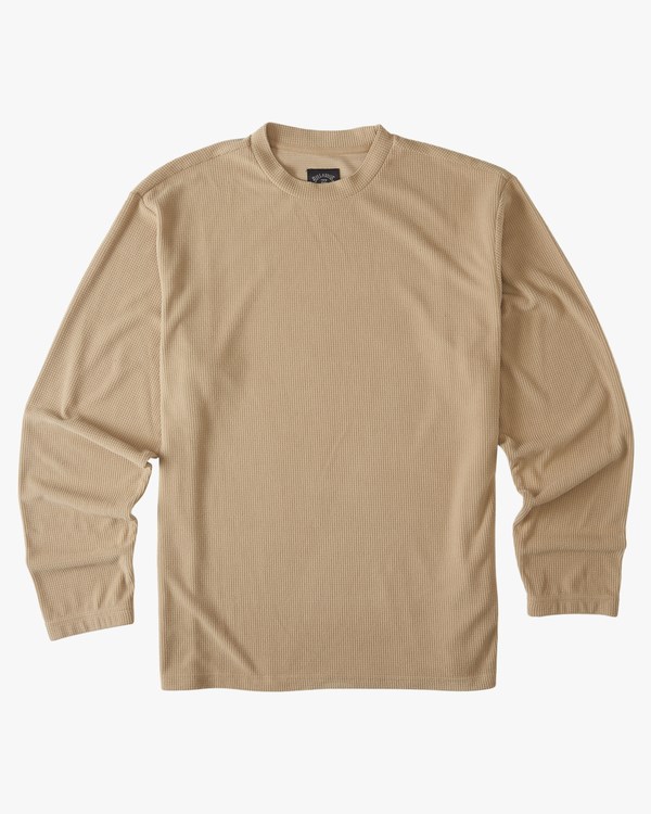Billabong A/Div Waffle Long Sleeve Thermal Sand Dune | EVQUWZ-018