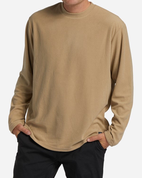 Billabong A/Div Waffle Long Sleeve Thermal Sand Dune | EVQUWZ-018