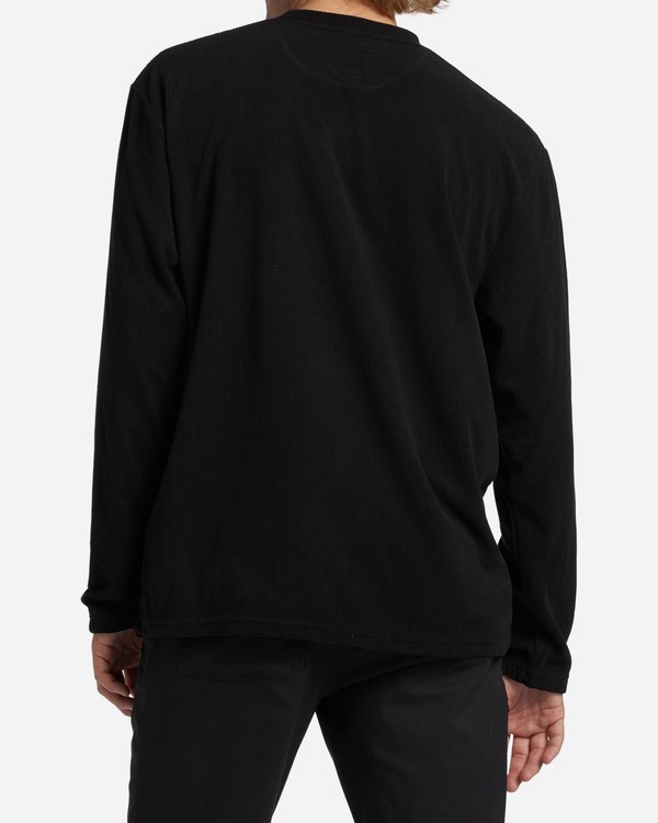 Billabong A/Div Waffle Long Sleeve Thermal Černé | GLSTJP-948