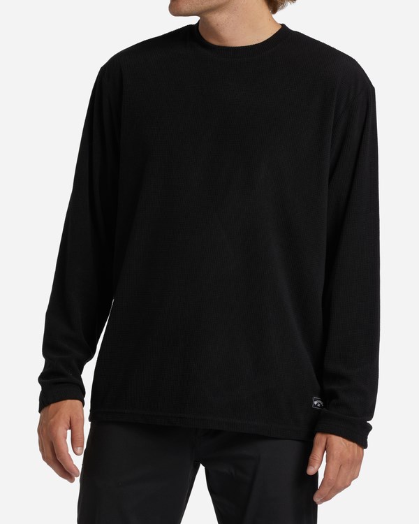 Billabong A/Div Waffle Long Sleeve Thermal Černé | GLSTJP-948