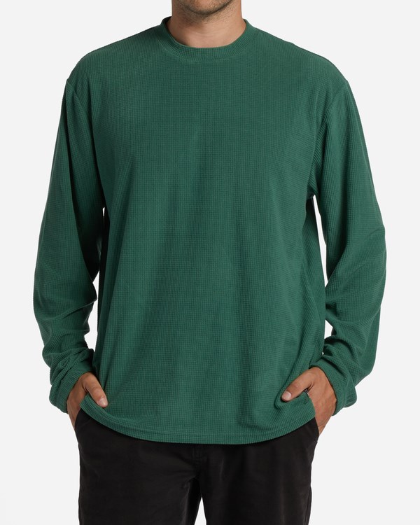 Billabong A/Div Waffle Long Sleeve Thermal Evergreen | RUDJPT-275