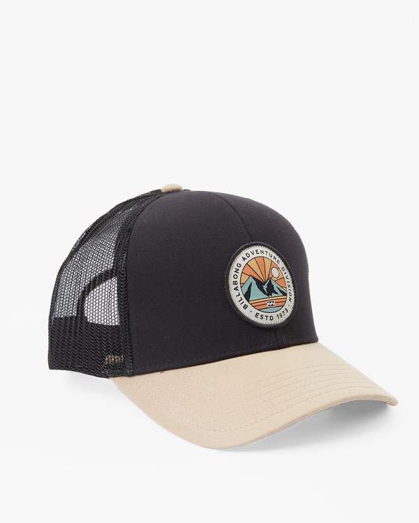 Billabong A/Div Walled Trucker Hat Black/Tan | JHPFGU-634