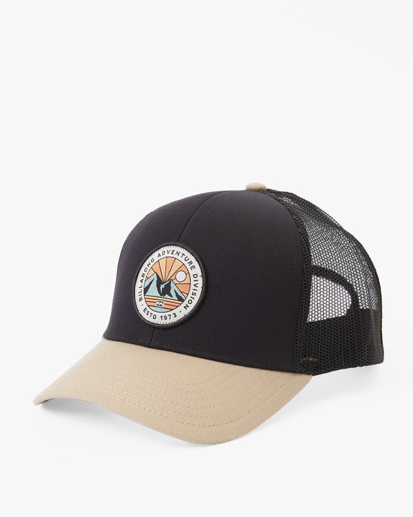 Billabong A/Div Walled Trucker Hat Black/Tan | JHPFGU-634