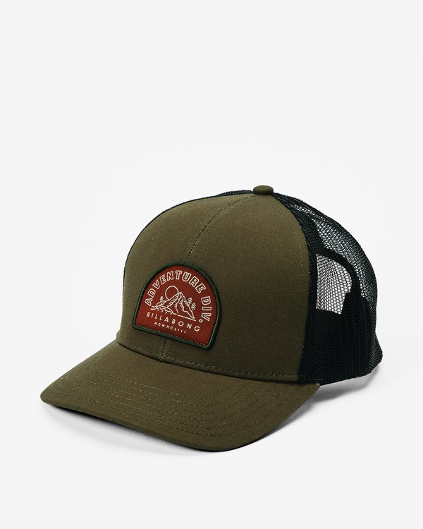 Billabong A/Div Walled Trucker Hat Olivy Zelené | IARFJS-375