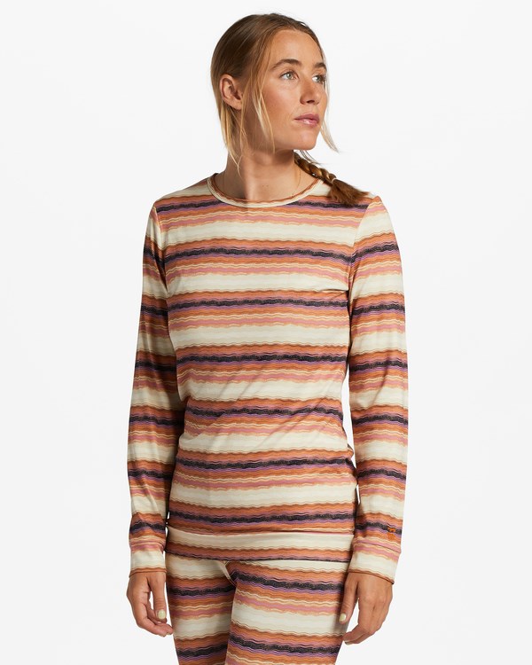 Billabong A/Div Warm Up Tech Long Sleeve Knit Top Adobe | EVCFKG-925