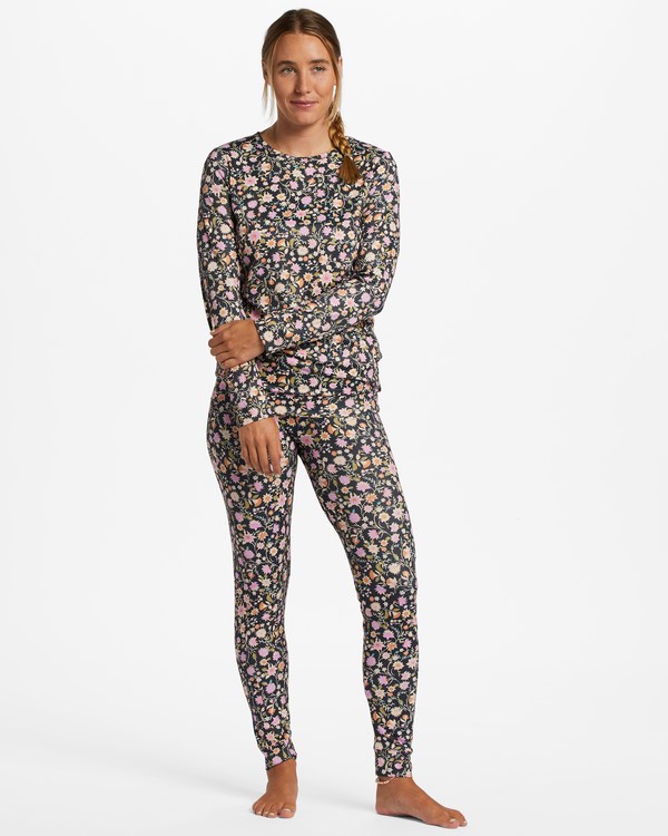 Billabong A/Div Warm Up Tech Long Sleeve Knit Top Černé | QUIOTX-408