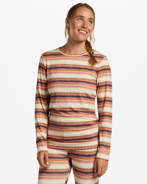 Billabong A/Div Warm Up Tech Long Sleeve Knit Top Adobe | YDILOG-597