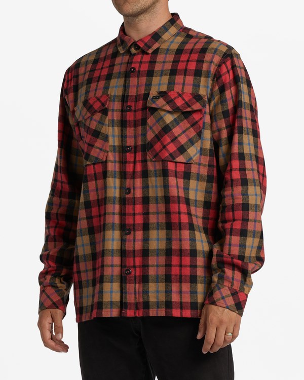 Billabong A/Div Westport Organic Flannel Shirt Červené | FKWVPD-237
