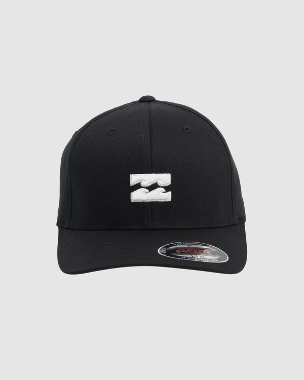 Billabong All Day Flexfit Hat Black/White | ZVUKWP-793