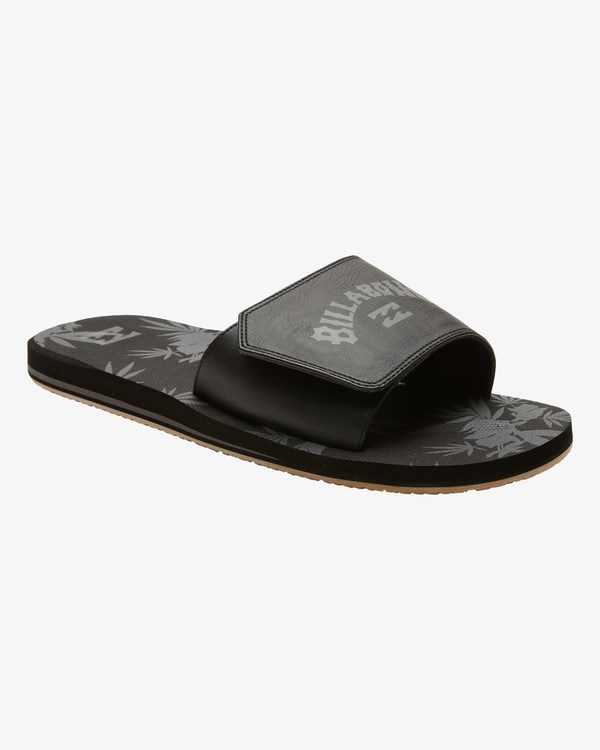 Billabong All Day Impact Print Pantofle Sandals Černé | JEGRZN-267