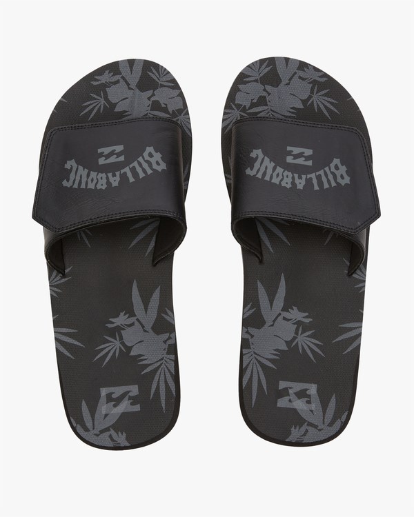 Billabong All Day Impact Print Pantofle Sandals Černé | JEGRZN-267