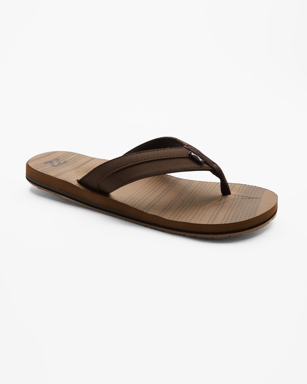 Billabong All Day Impact Print Slip-On Sandals Camel | UVGZOC-539