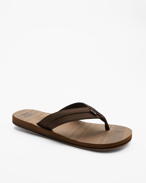 Billabong All Day Impact Print Slip-On Sandals Camel | UVGZOC-539