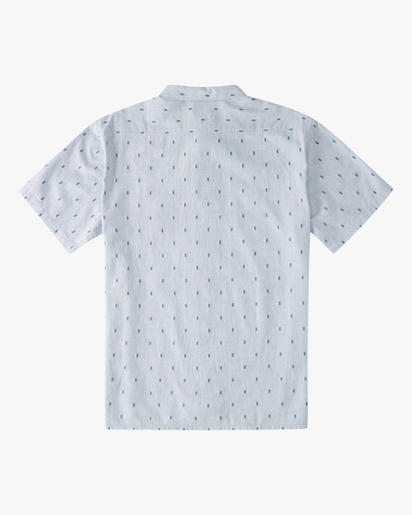 Billabong All Day Jacquard Krátké Sleeve Shirt Světle Blankyt | PNTXBS-648