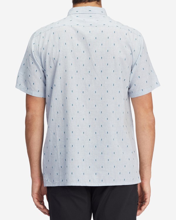 Billabong All Day Jacquard Krátké Sleeve Shirt Světle Blankyt | TLGABS-830