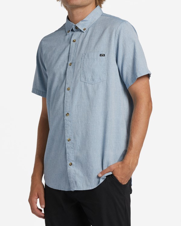 Billabong All Day Krátké Sleeve Shirt Blankyt | MRAGHC-903