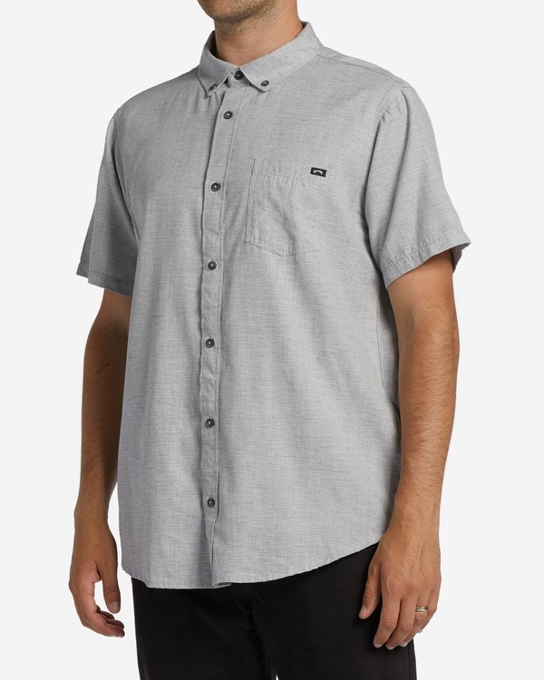Billabong All Day Krátké Sleeve Shirt Světle Šedé | RSNKHD-856