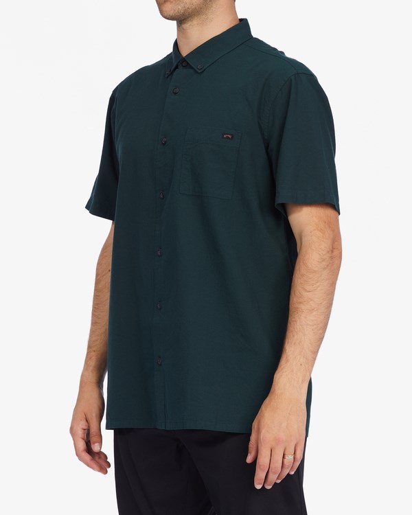 Billabong All Day Krátké Sleeve Shirt Tmavě | WQBDNX-530