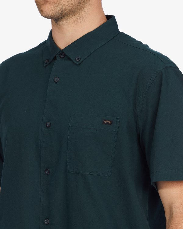 Billabong All Day Krátké Sleeve Shirt Tmavě | WQBDNX-530
