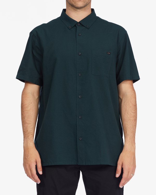 Billabong All Day Krátké Sleeve Shirt Tmavě | WQBDNX-530