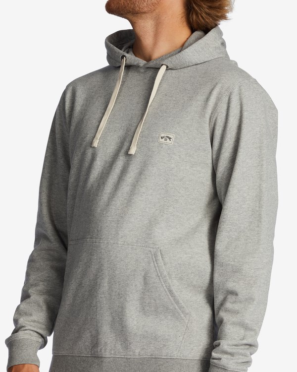 Billabong All Day Organic Pullover Hoodie Šedé | ZIWXMT-932