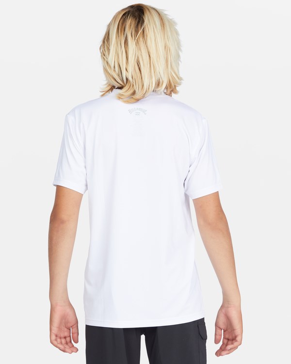 Billabong All Day Wave Loose Fit Krátké Sleeve Surf Tee Bílé | AMBWEG-107