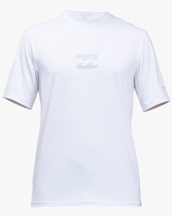 Billabong All Day Wave Loose Fit Krátké Sleeve Surf Tee Bílé | AMBWEG-107