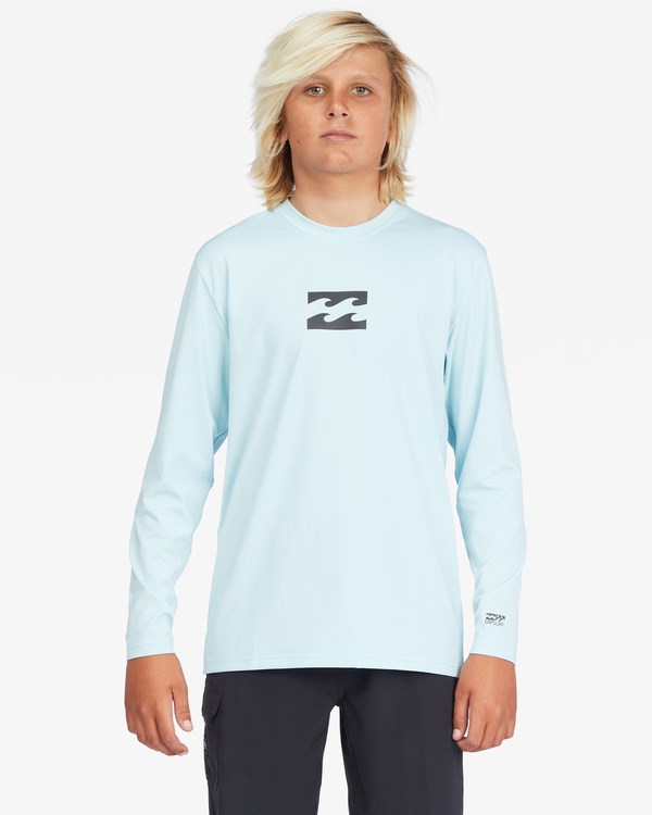 Billabong All Day Wave Loose Fit Long Sleeve Surf Tee Coastal | DOIMVP-340