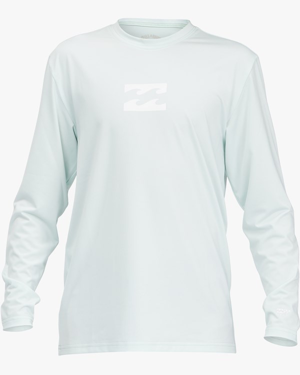 Billabong All Day Wave Loose Fit Long Sleeve Surf Tee Seaglass | PMGFTK-740
