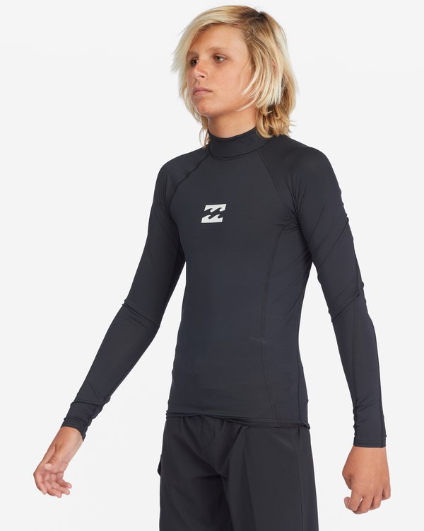 Billabong All Day Wave Performance Fit Long Sleeve Rashguard Černé | CIKMWZ-091