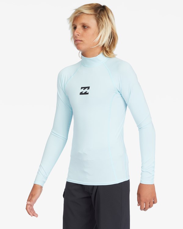 Billabong All Day Wave Performance Fit Long Sleeve Rashguard Coastal | FDOATQ-514