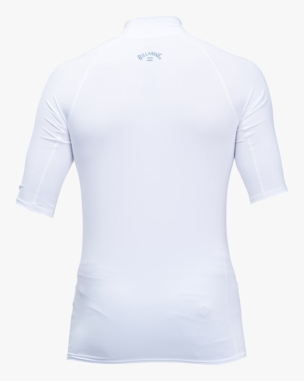 Billabong All Day Wave Performance Fit UPF 50+ Krátké Sleeve Rashguard Bílé | KTMFYR-107
