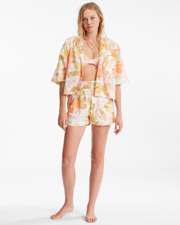 Billabong All Good Button-Down Top Multi | EMDKWH-175