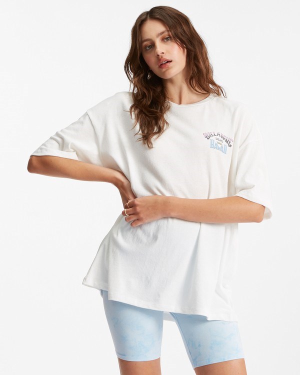 Billabong Aloha All Day Boyfriend T-Shirt Salt Crystal | HEBQFU-893