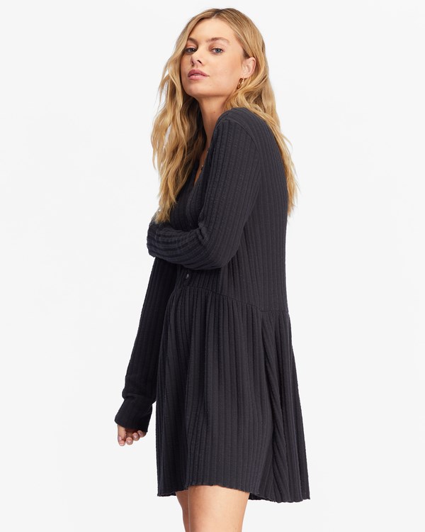 Billabong Always Lounging Šaty Černé | QPYJRG-439