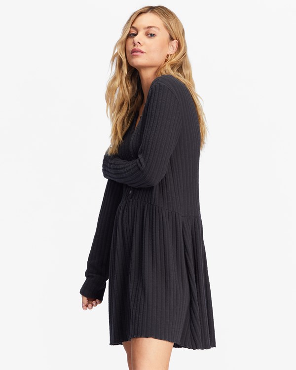 Billabong Always Lounging Šaty Černé | QPYJRG-439